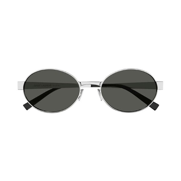 NWT SAINT LAURENT SILVER UNISEX SUNGLASSES - Picture 4 of 5